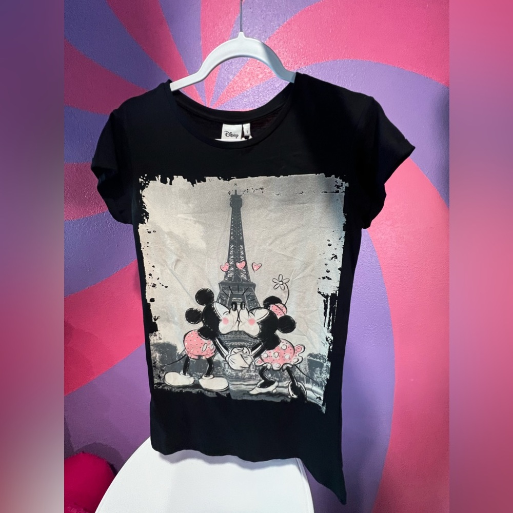Mickey Minnie Disney paris Eiffel Tower shirt